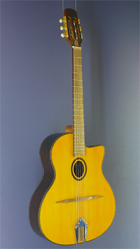 Lacuerda Gypsy Jazzgitarre Django-Modell, Cutaway, Fichte, Palisander