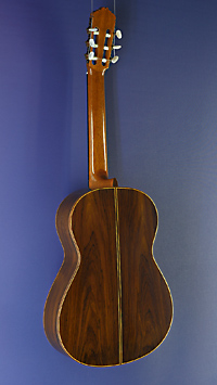 Antonio Marin Montero luthier guitar spruce, rosewood, scale 65 cm, year 1995, back view