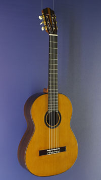 Eugenio Riba, classical guitar, cedar, rosewood, scale 65 cm, year 2021